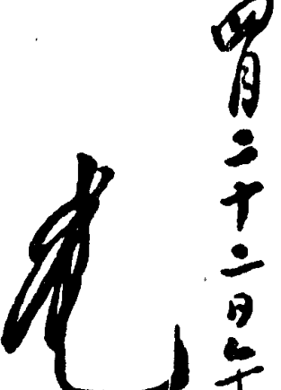 手写签名与日期