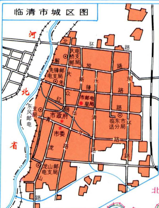 临清市城区图地图