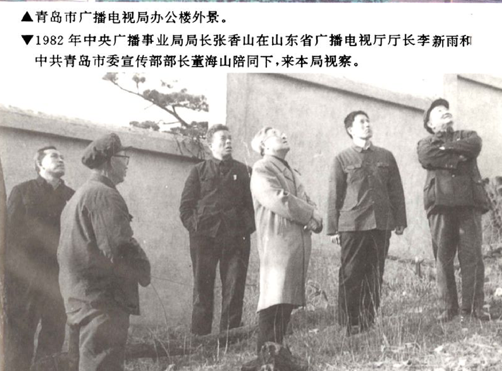 一群人在户外看向天空